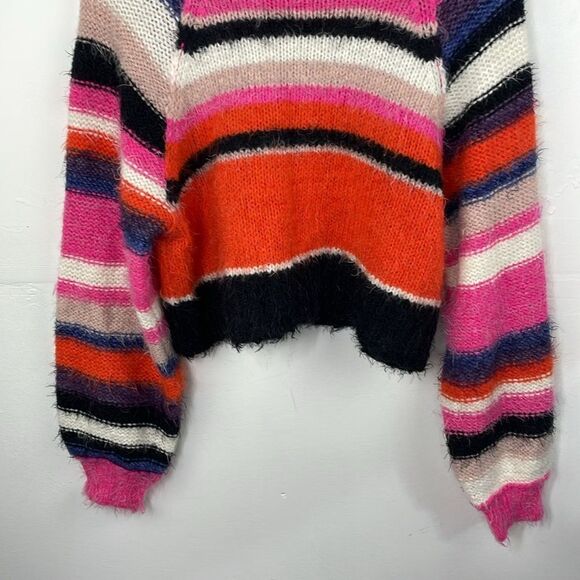 Free People Snowbird Sweater Multicolored Stripes size XS - Picture 3 of 16